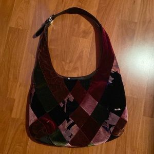 kensie velvet hobo